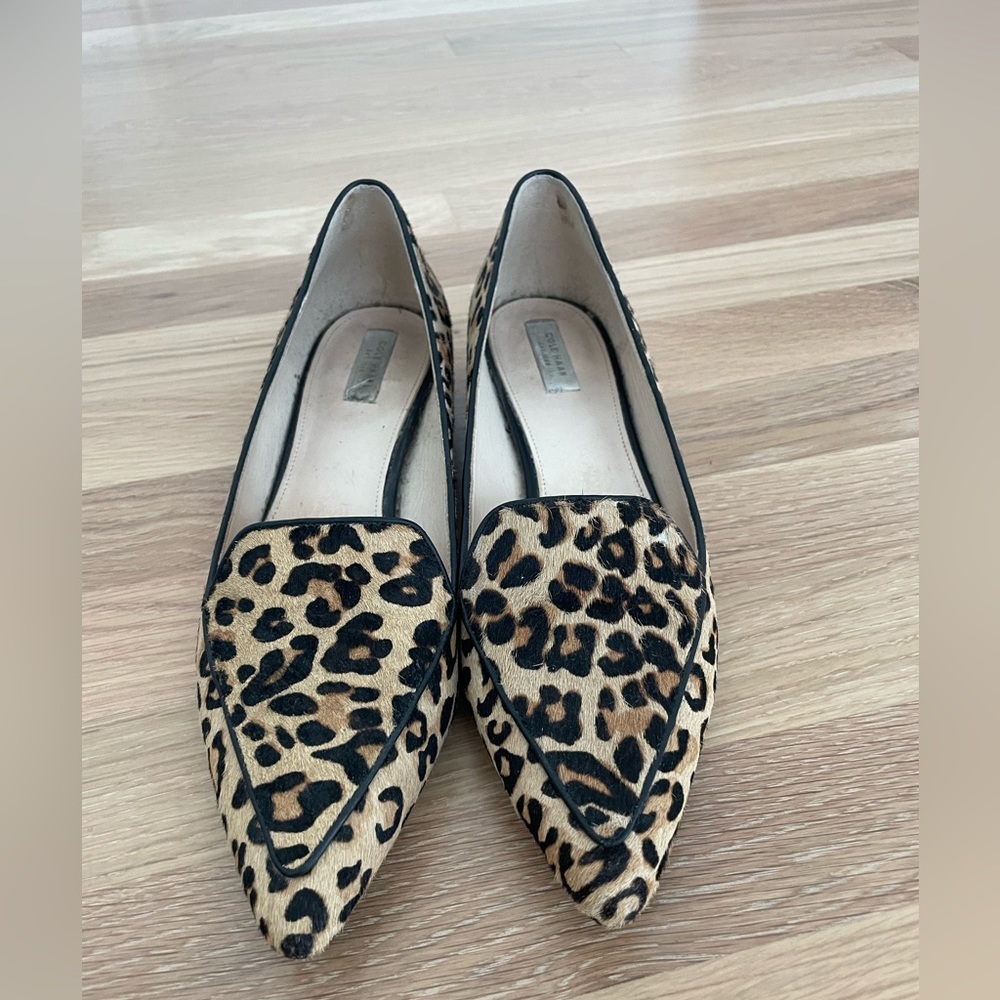 Cole Haan Vivian leopard flats